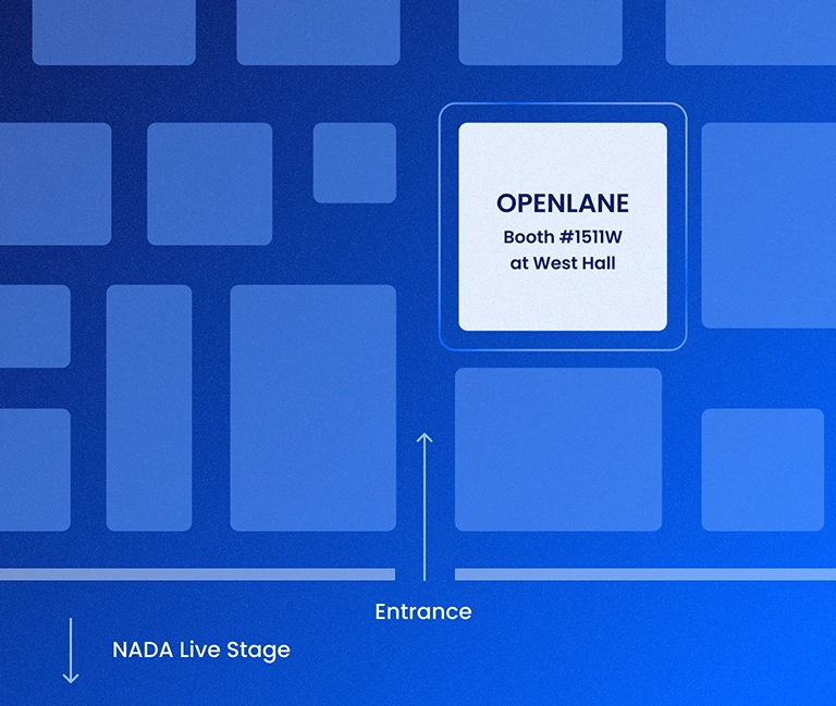 Location of OPENLANE Booth