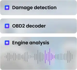 Damage detection, OBD2 decoder and Engine analysis